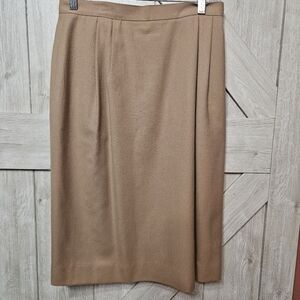 Talbots Camel Wool Skirt Size 10